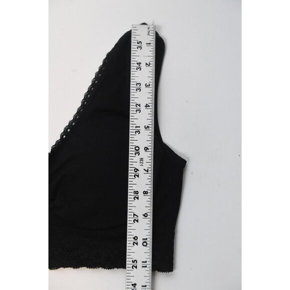 Coobie Lace Mesh Bra Pullover Black Lined Size M - Picture 9 of 9